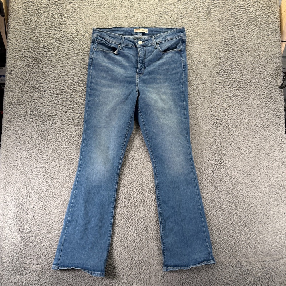 Signature by Levi's Jeans Womens 16 Blue Cotton Denim Bootcut Shring Stretch